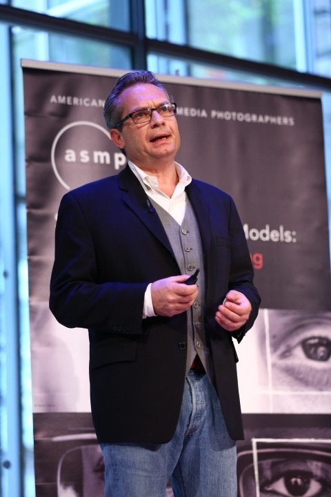 Paul Melcher speaking at the ASMP Symposium