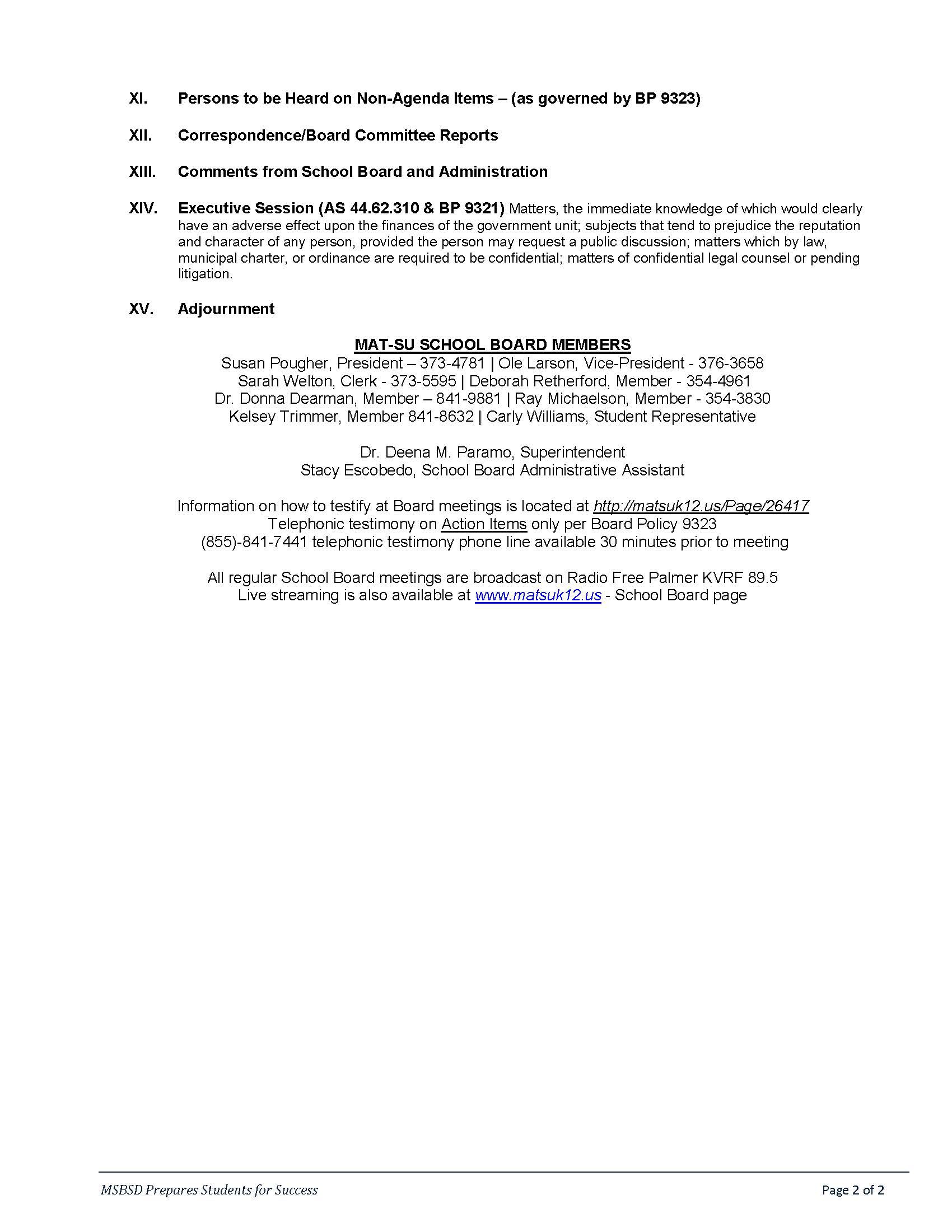 April 15 2015 Msbsd School Board Meeting On Livestream