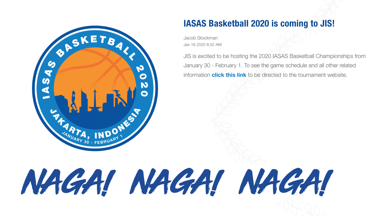 IASAS Basketball 2020