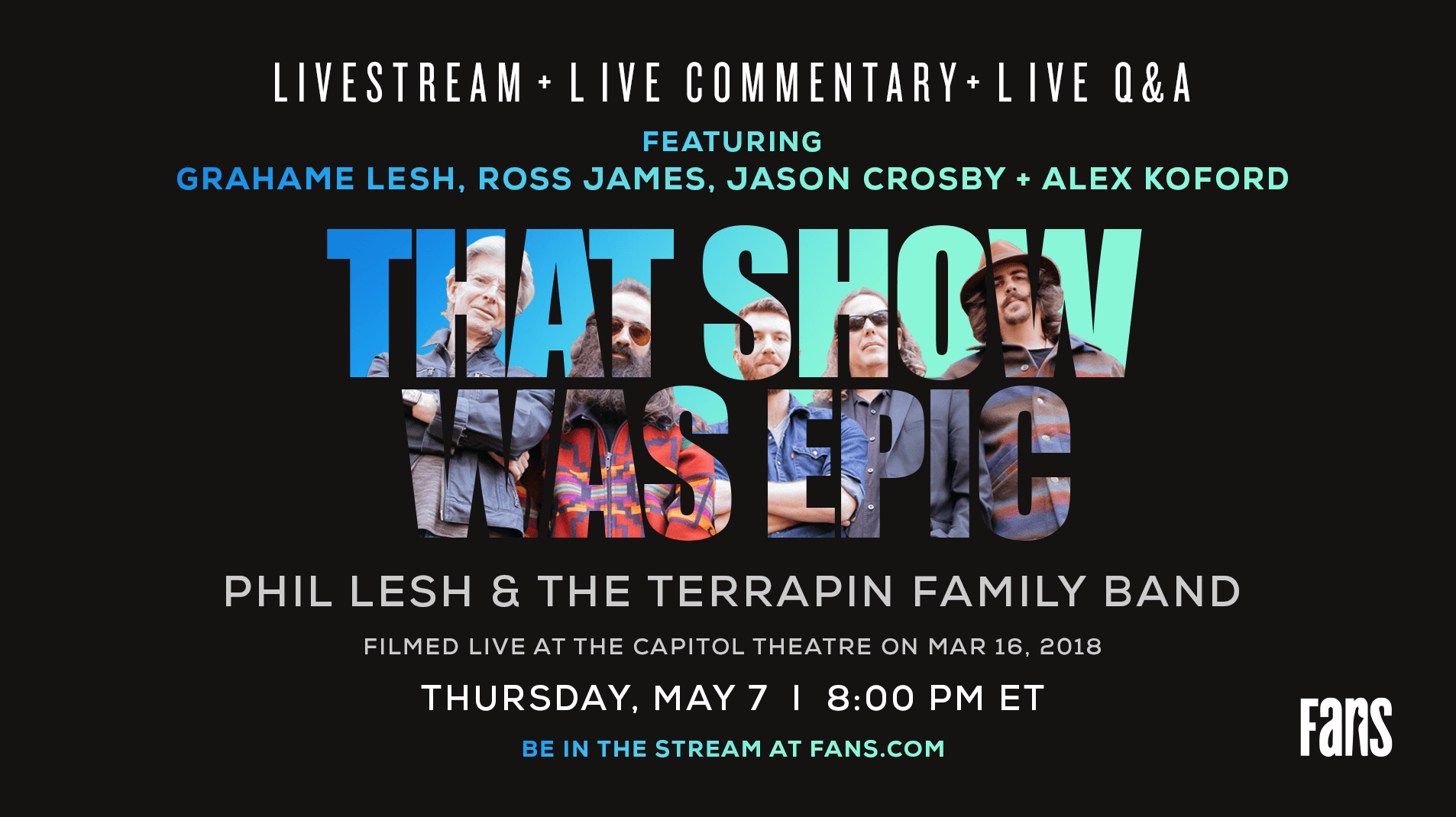 That Show Was Epic Phil Lesh and The Terrapin Family Band on Livestream