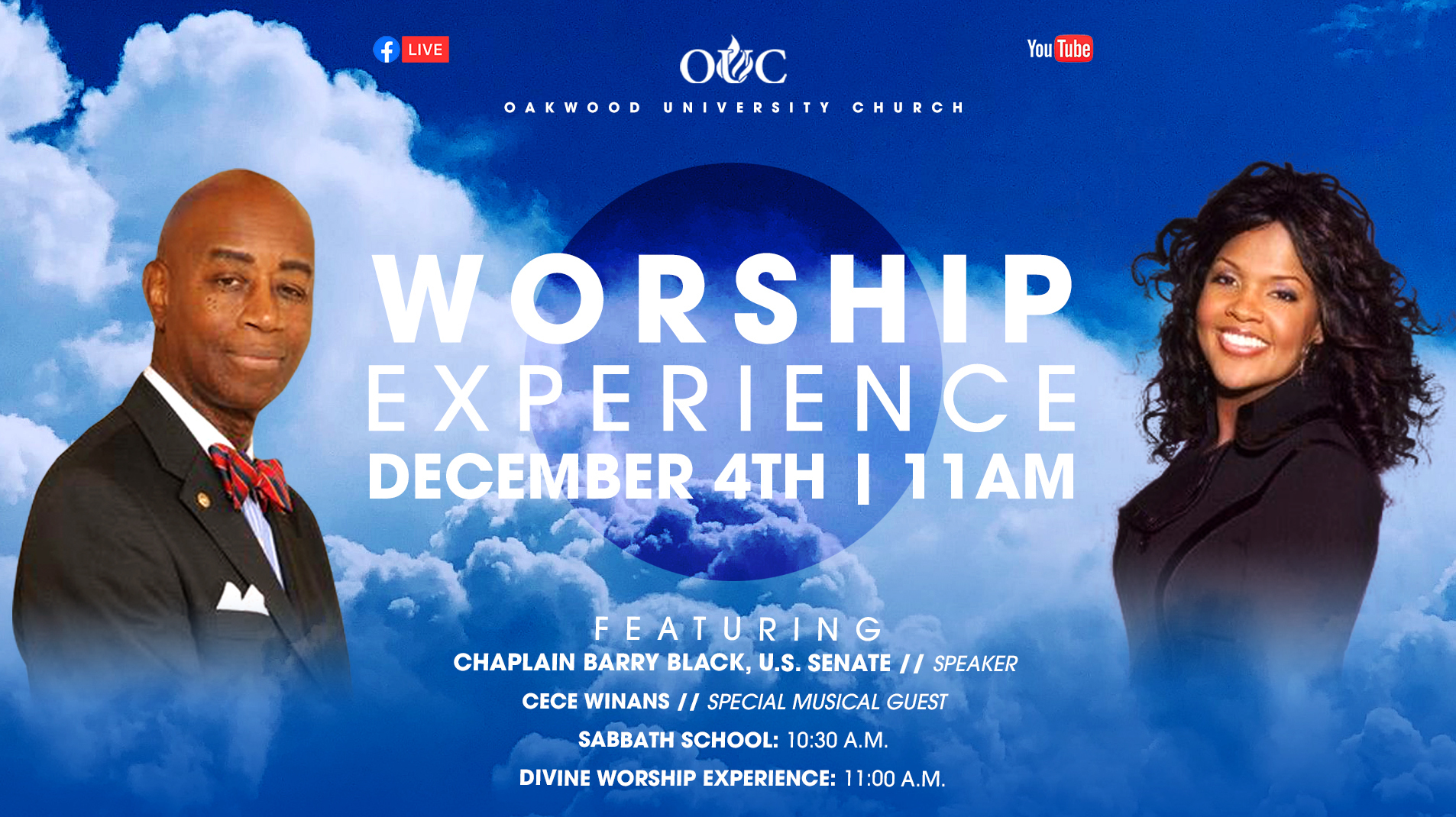 oakwood university church on livestream