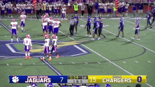 Game Preview: Oxford Chargers (7-3) at Madison Central Jaguars (8