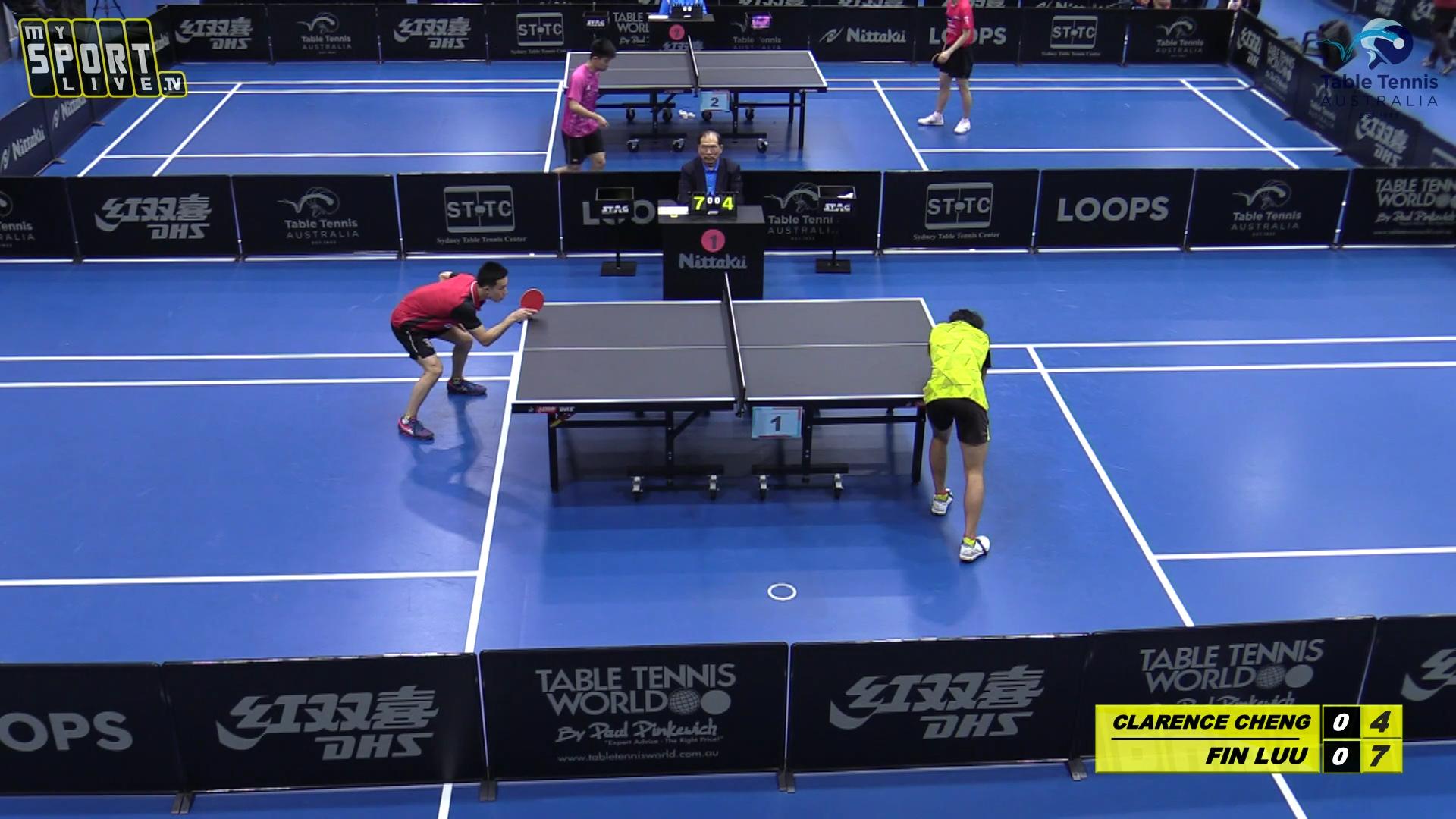table tennis table live