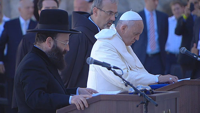 Pope Francis visits the Grand Mufti and the Western Wall