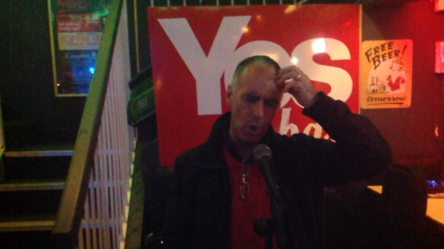 Tommy Sheridan live at the Yes Bar 