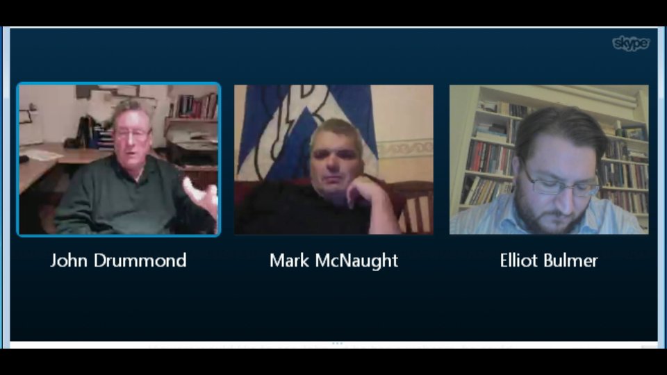 Discussion with John Drummond and Elliot Bulmer via Skype 