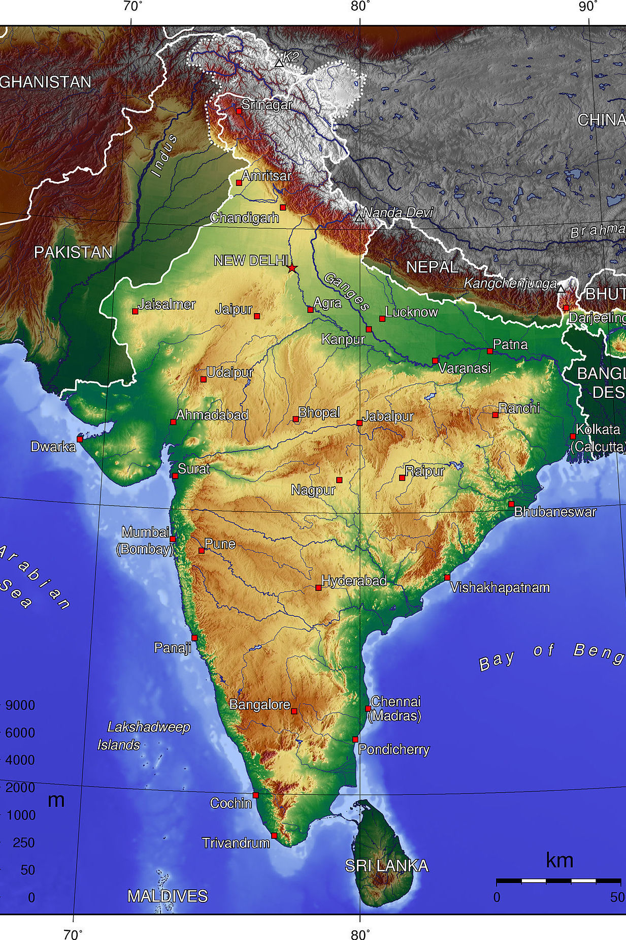 Где находится декан на физической карте. Рельеф Индии карта. Плоскогорье Индостан. Полуостров Индостан рельеф. Индия плоскогорье декан.