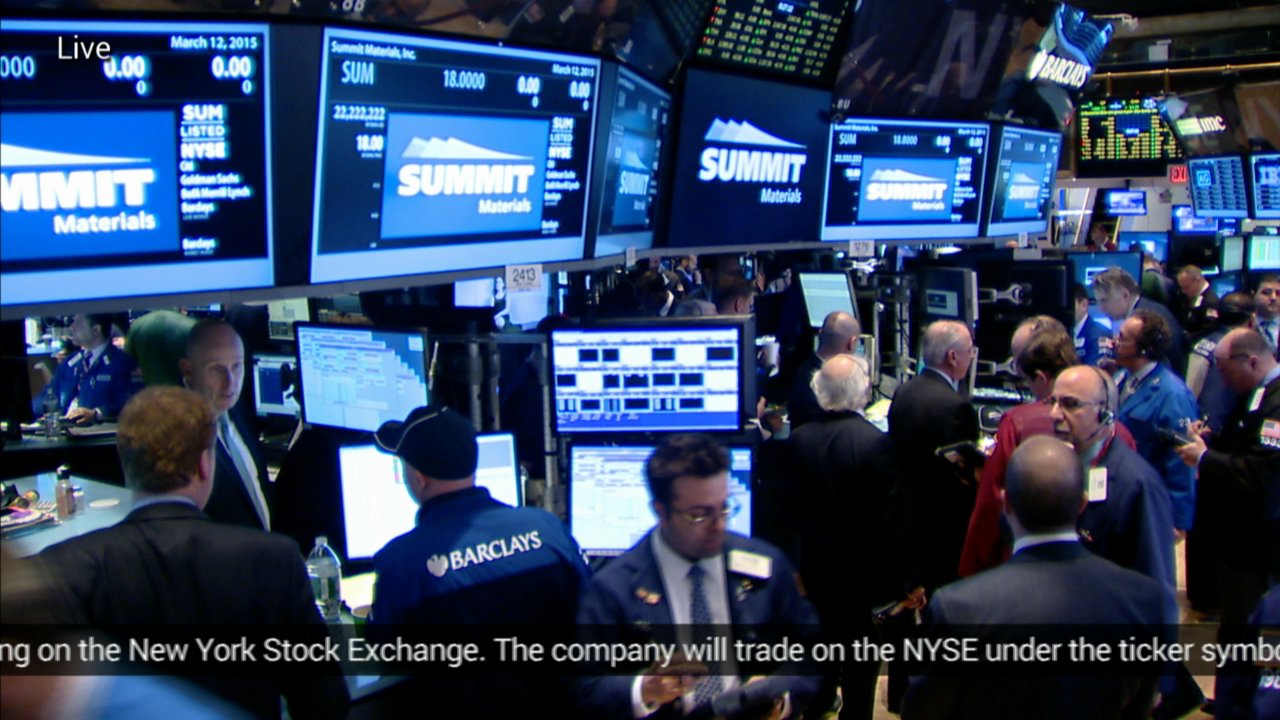 Summit Materials Rings The Nyse Opening Bell On Livestream