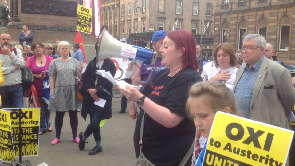 Glasgow Protest Osborne's 