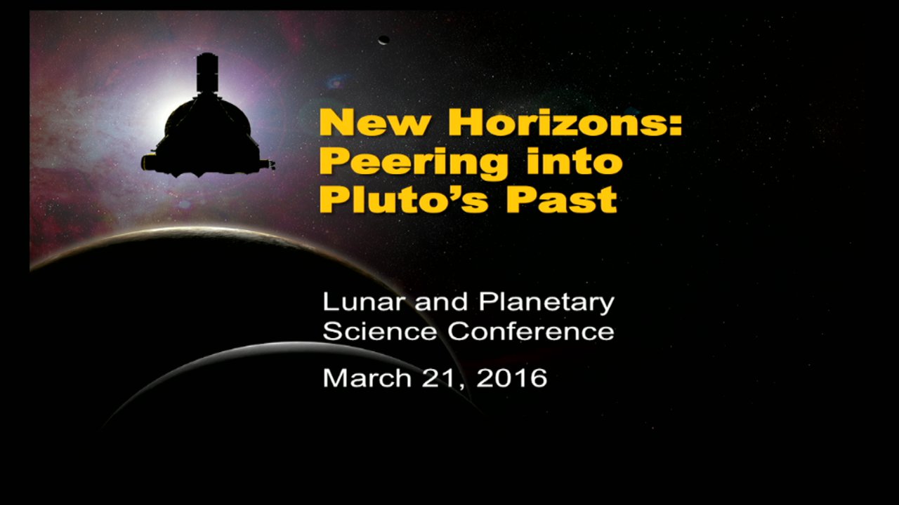 2016 Lunar & Planetary Science Conference on Livestream