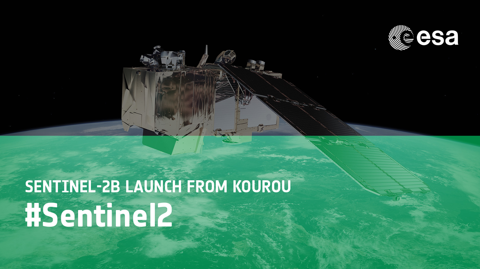 Sentinel-2B Launch from Kourou on Livestream