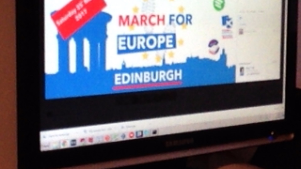March for Europe in Edinburgh 