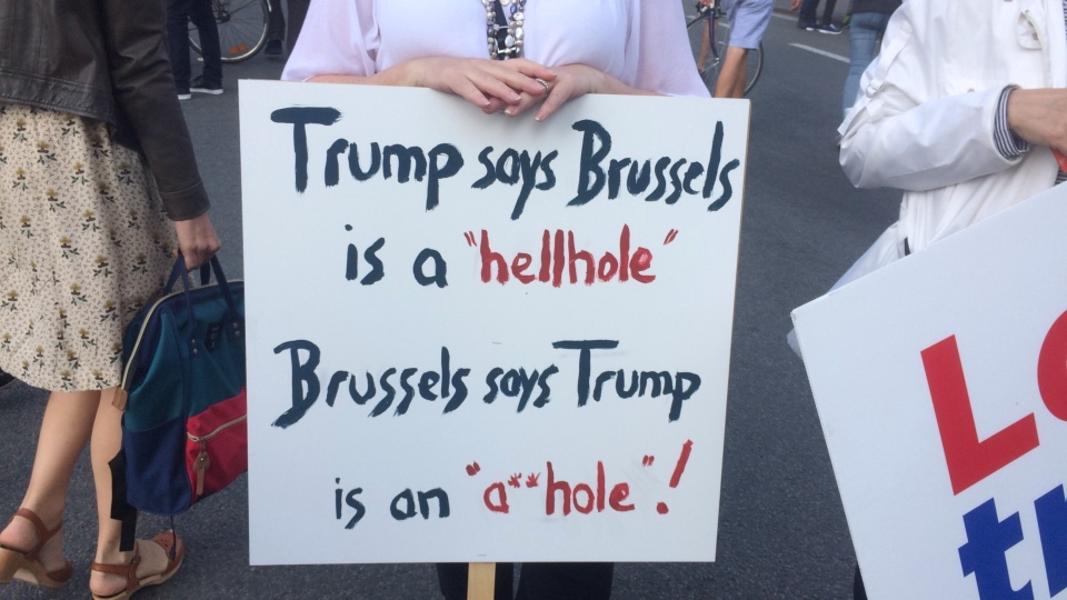 Trump Protest, Brussels 