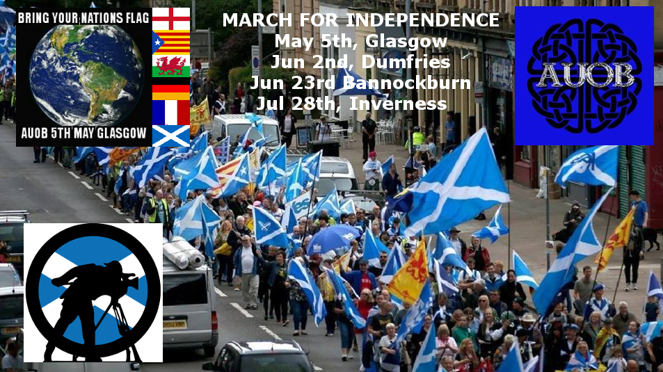 March for Indy - Glasgow, CAM1 front of march 