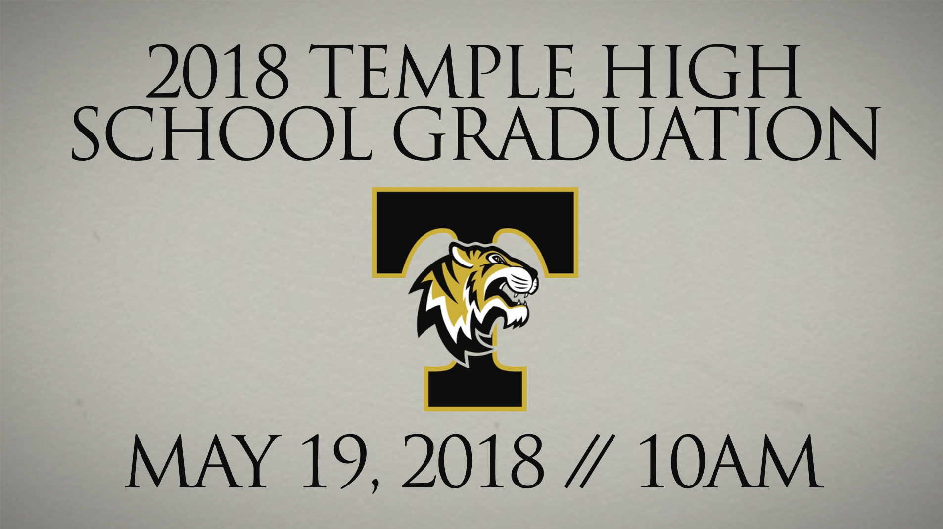 Temple High School Graduation on Livestream