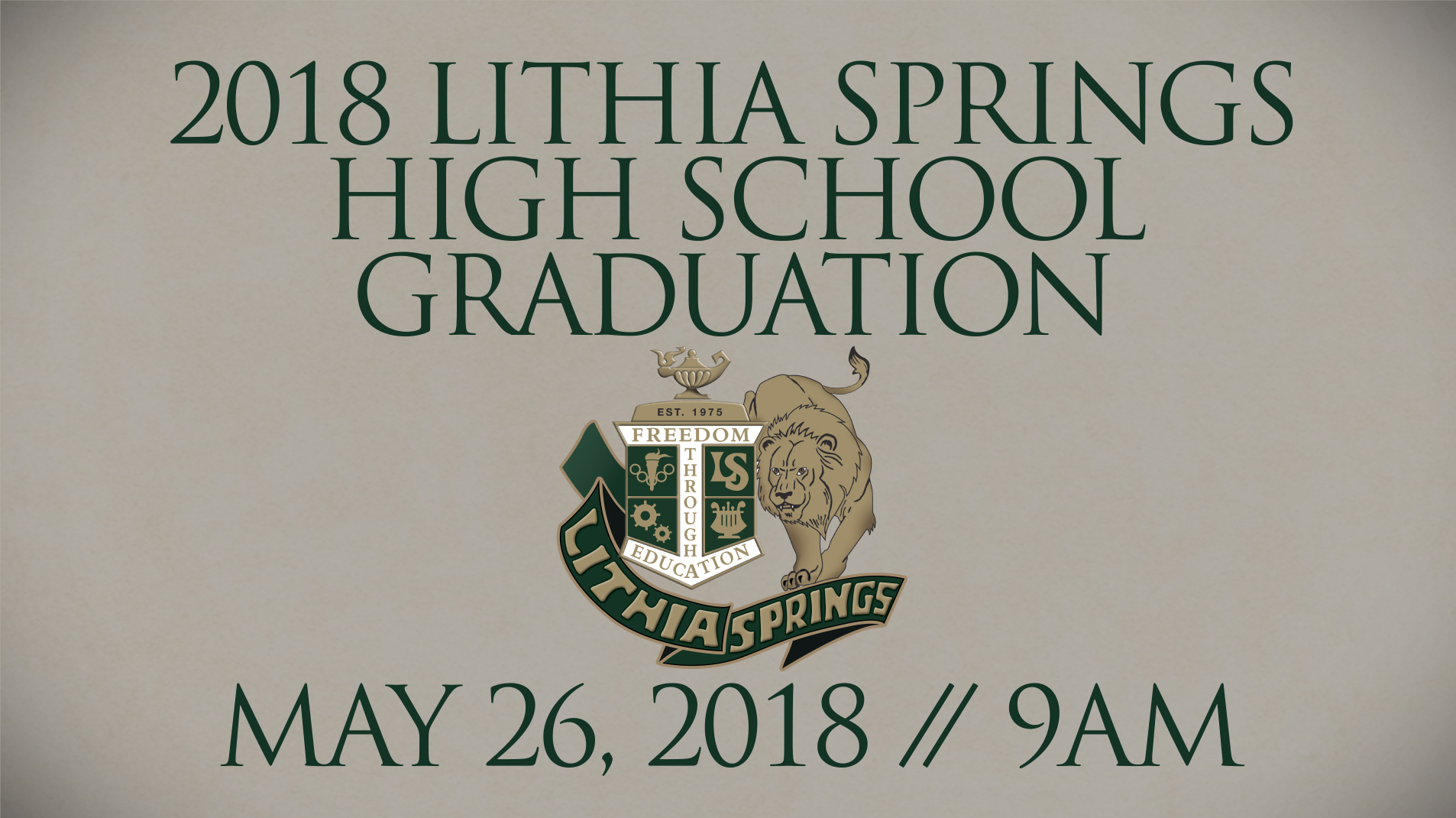 Lithia Springs High School Graduation on Livestream