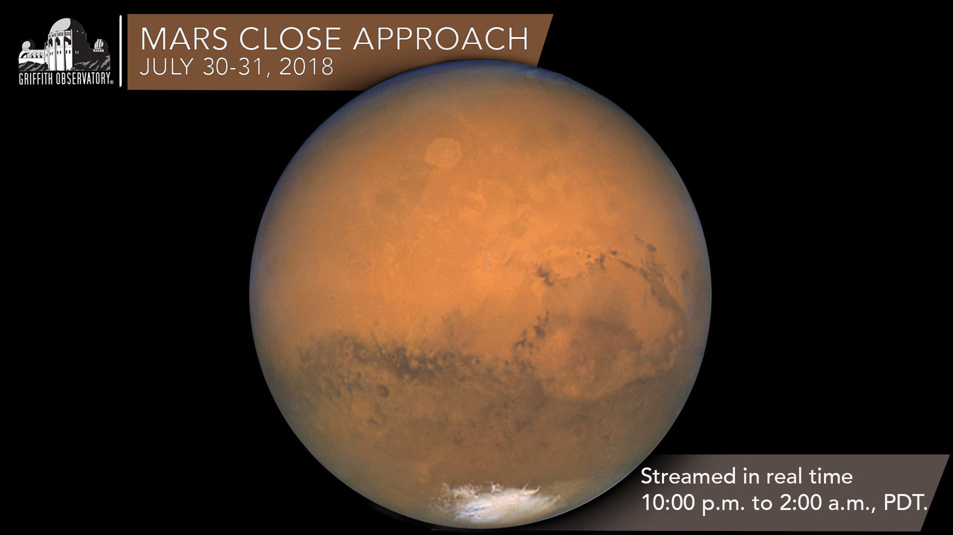 Mars Close Approach July 30 31 2018 On Livestream