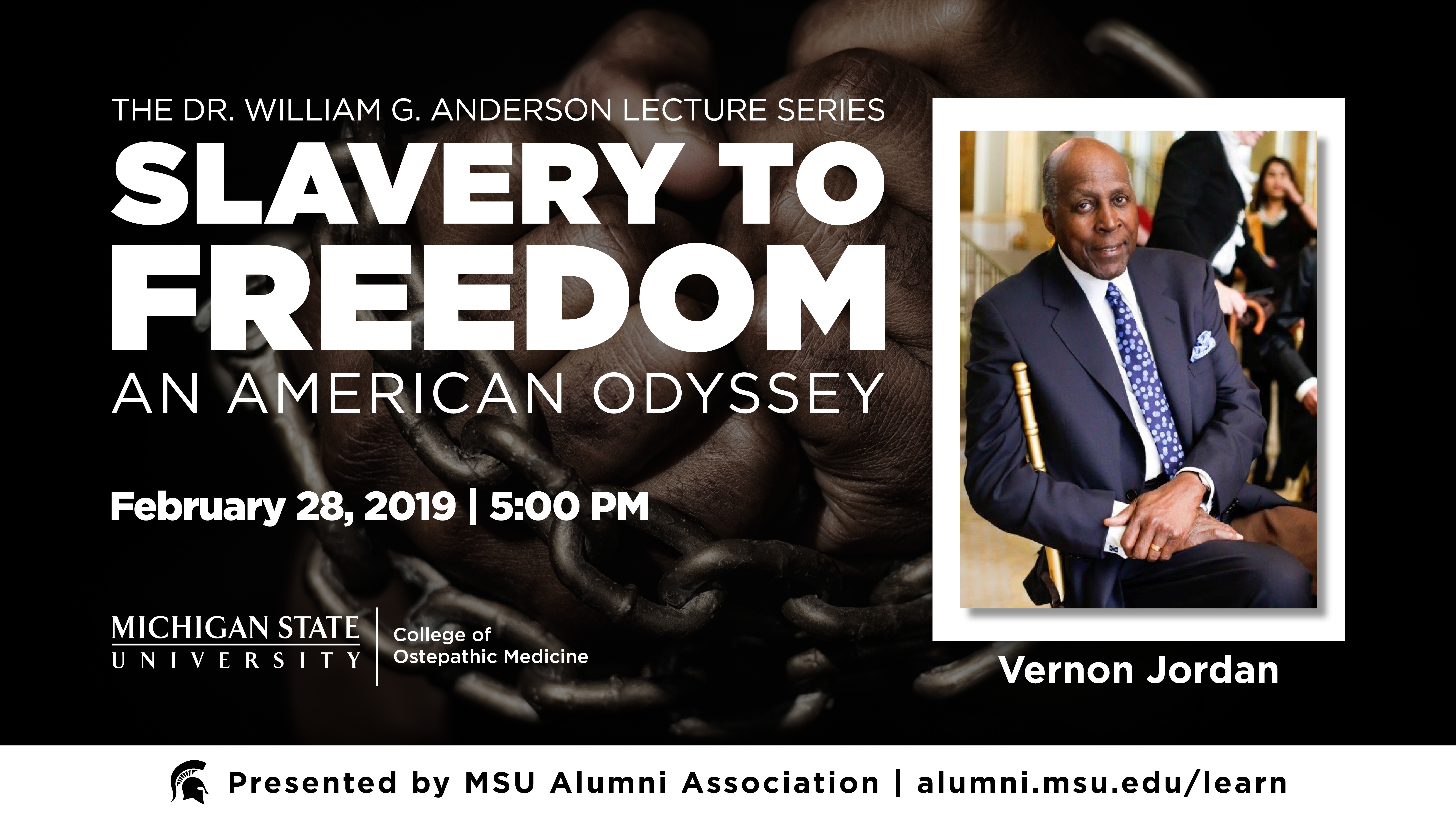 Livestream cover image for Slavery to Freedom | Vernon Jordan