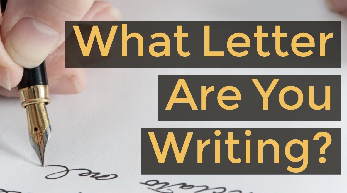 What Letter Are You Writing? on Livestream