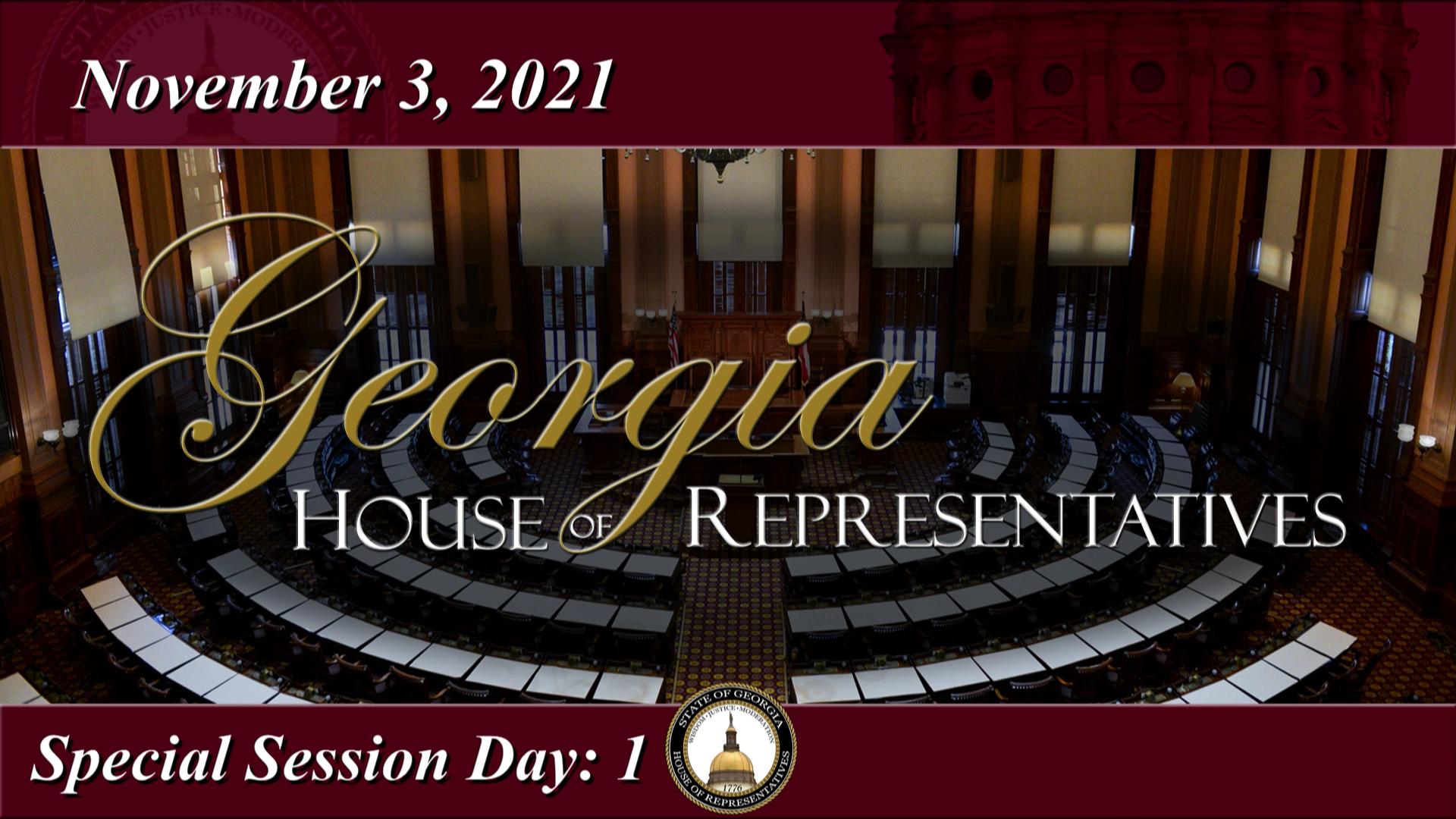 1 day house. Georgia House of Representatives.