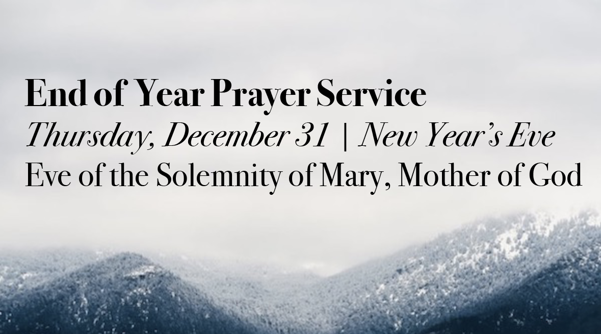 End of Year Prayer Service on Livestream