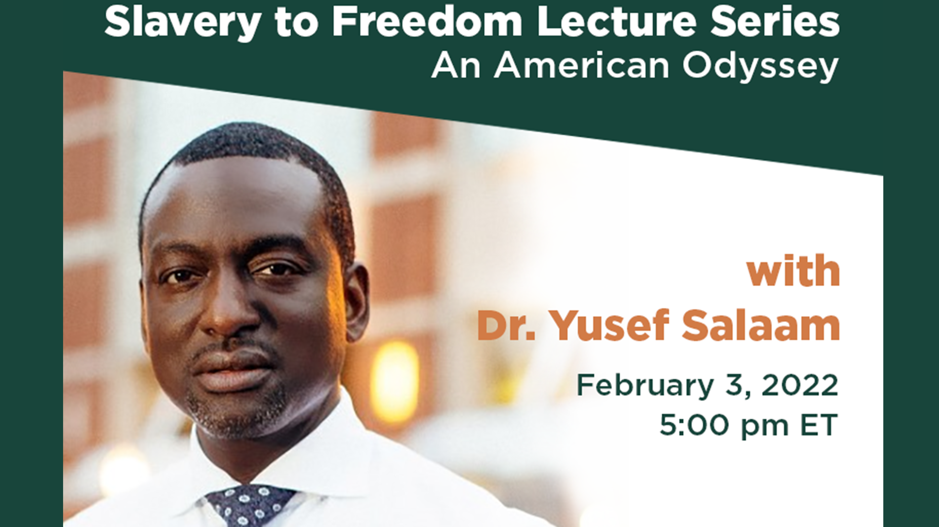 Livestream cover image for Slavery to Freedom | Yusef Salaam