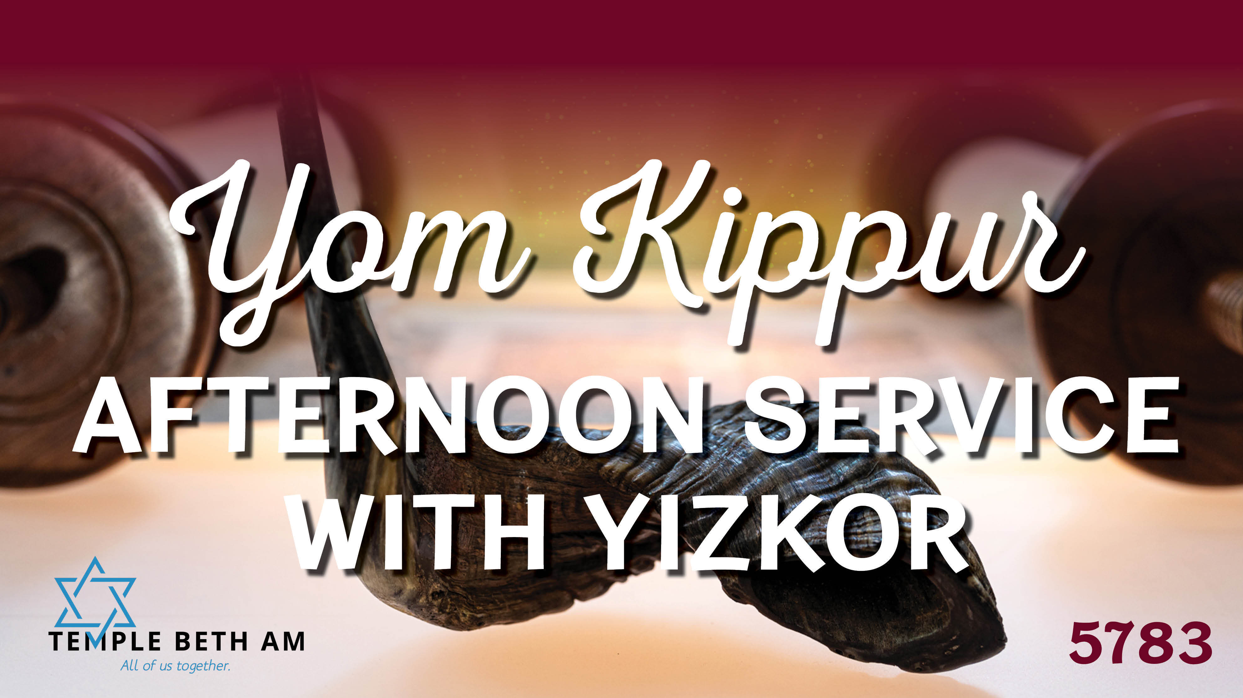 Yom Kippur Afternoon, Yizkor Service and Ne'ila on Livestream