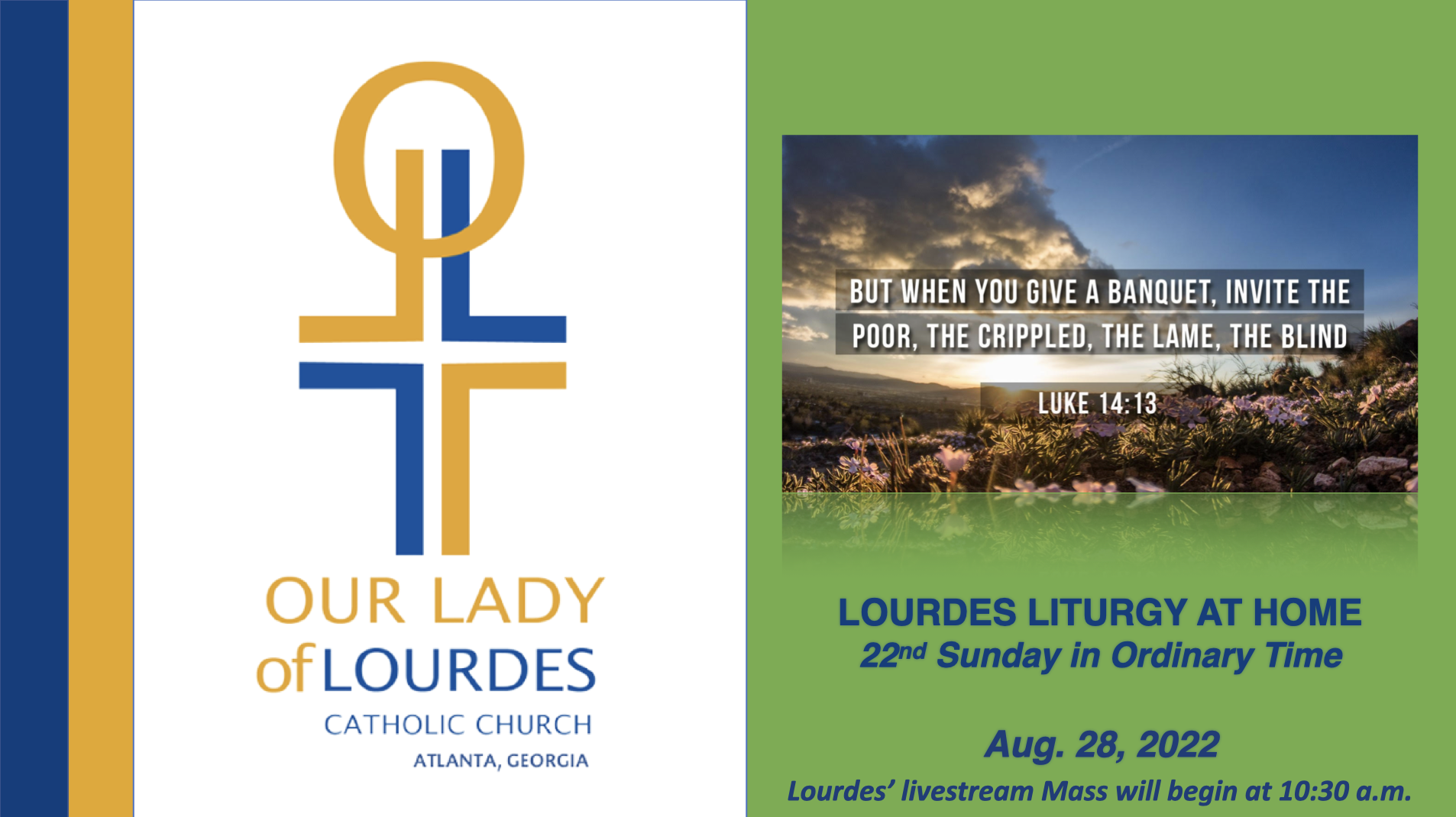 lady of lourdes mass today