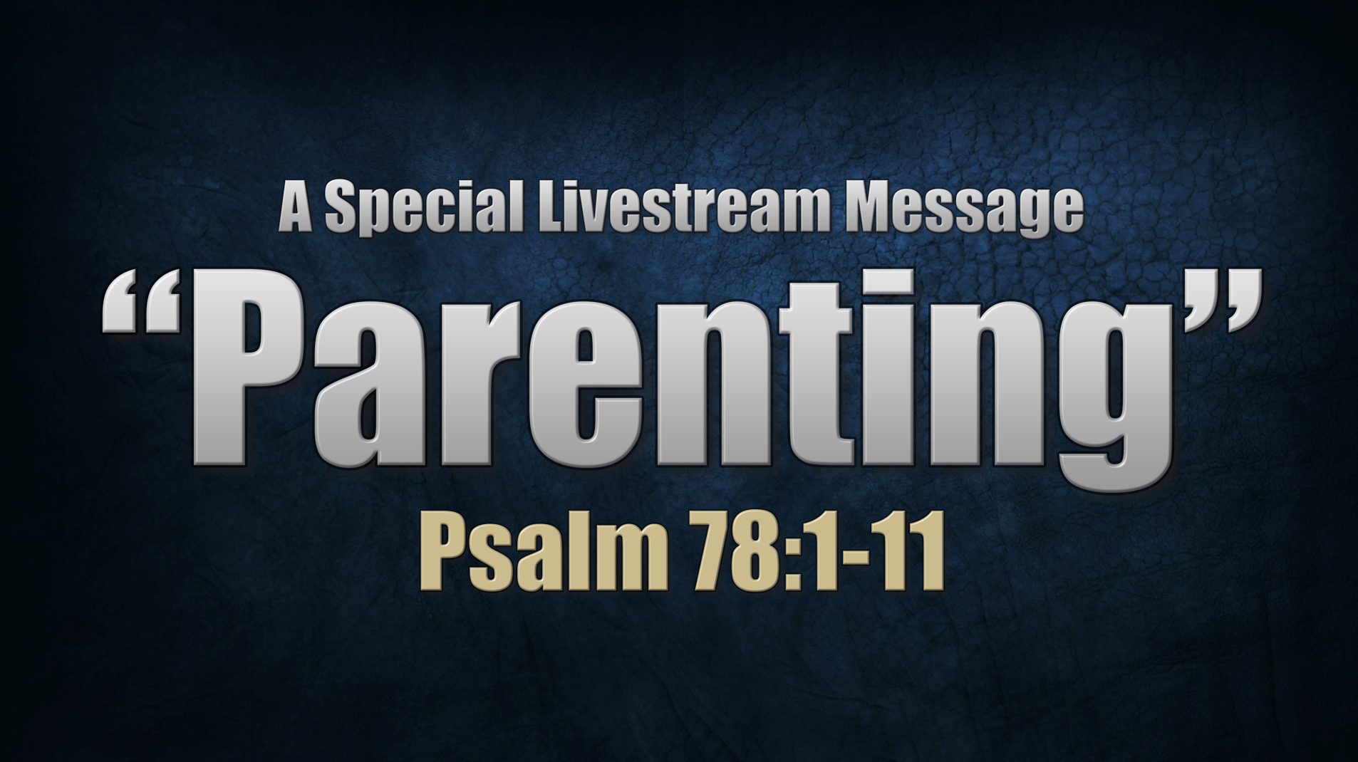 Sunday, Oct. 2, 2022 With Pastor Greg Addison On Livestream