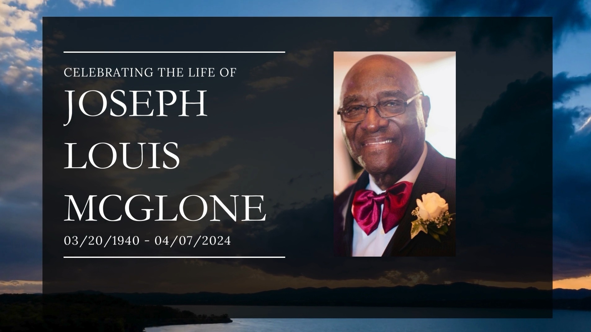 Celebration Of Life For Elder Joseph Mcglone On Livestream