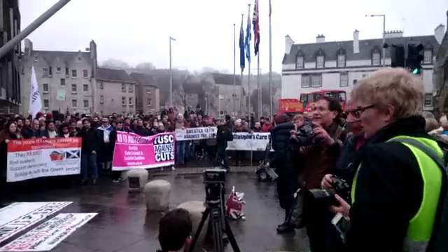 Democracy vs Austerity - Scotland stands with Greece title=