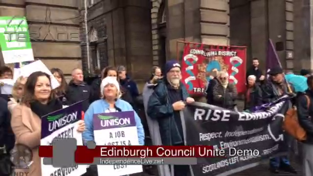Unite - Edinburgh Council Jobs Crisis title=